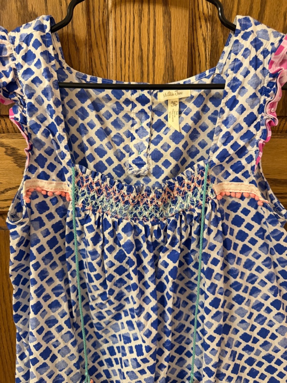 Matilda Jane Wandering Waters Flutter Sleeve Medium Top - Picture 3 of 11